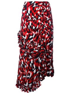 Shatter print ruffled skirt Marni
