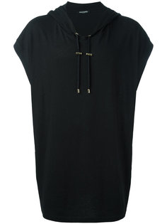 длинная футболка с капюшоном Pierre Balmain
