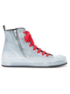 painted hi-top sneakers  Ann Demeulemeester