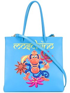 jewelled monkey tote Moschino