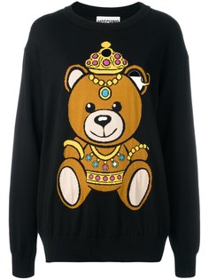 bear intarsia jumper Moschino