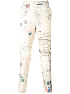 Letters From India straight-leg trousers Alexander McQueen