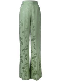 брюки с цветочным узором Etro