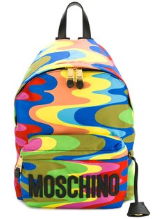 wavy print backpack Moschino