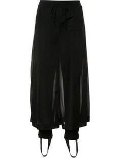 sheer cropped trousers  Christian Dada