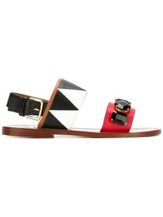 zigzag embellished sandals Marni