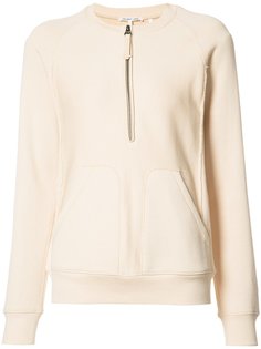 zipped round neck sweatshirt Helmut Lang