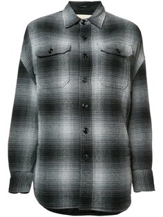 dropped shoulder plaid shirt R13
