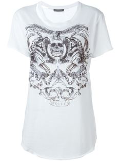 футболка с принтом черепа  Alexander McQueen