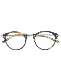 очки с эффектом черепашьего панциря Oliver Peoples