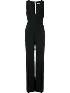 slit legs V-neck jumpsuit Halston Heritage