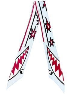 shark supper skinny silk scarf Rockins