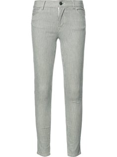 striped super skinny jeans J Brand