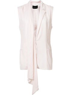 draped detail waistcoat  Baja East