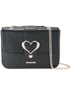 сумка на плечо с пряжкой-сердцем Love Moschino