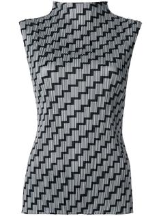 плиссированный топ с высоким горлом Pleats Please By Issey Miyake