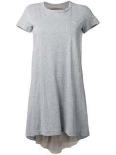 cupro insert T-shirt dress Sacai
