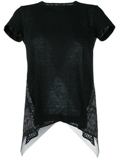 eyelet back T-shirt Sacai