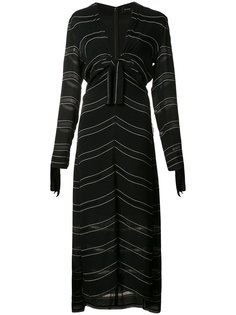 knot detail pinstripe dress Proenza Schouler