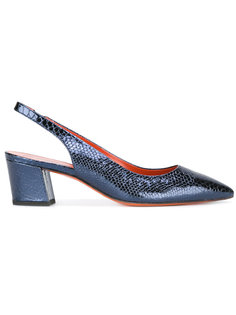 туфли с открытой пяткой Santoni