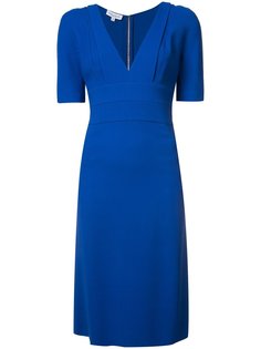 fitted waist V-neck dress Narciso Rodriguez