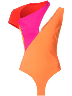 colour block playsuit  Mugler