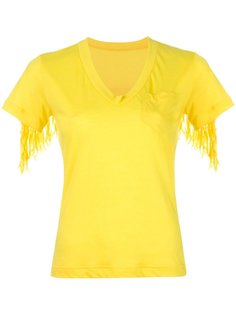 fringed trim T-shirt Sacai