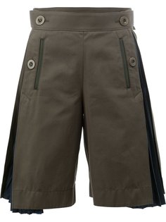 side pleat shorts Sacai