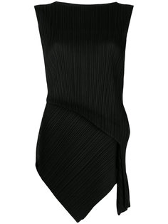 folded trim pleated blouse Pleats Please By Issey Miyake