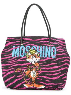 сумка-тоут с принтом тигра Moschino