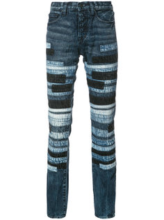 striped slim-fit jeans Prps
