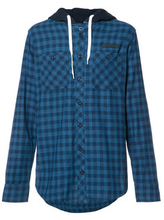 checked buttoned hoodie Prps