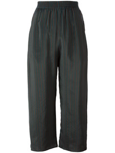 полосатые укороченные брюки Mm6 Maison Margiela