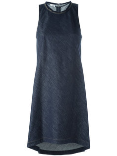 frayed neck dress Brunello Cucinelli