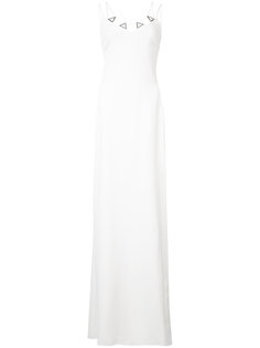 embroidered metal detail gown  David Koma