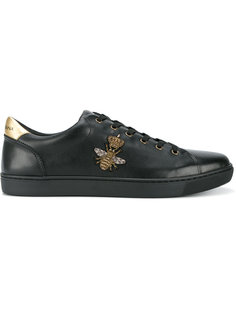 bee embroidered low-top trainers Dolce &amp; Gabbana