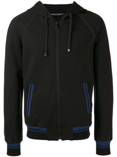 contrast trim zip hoodie Dolce &amp; Gabbana