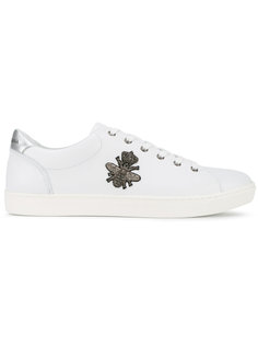 bee embroidered low-top trainers Dolce &amp; Gabbana