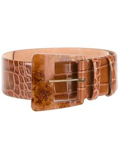 crocodile effect belt  Max Mara