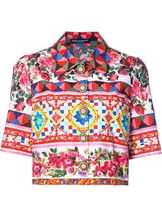 Mambo print cropped shirt Dolce &amp; Gabbana