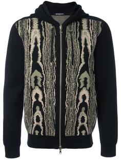 leopard pattern hoodie Balmain