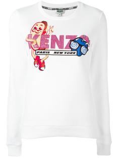 hotdog embroidered sweatshirt Kenzo