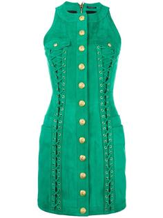 lace up mini dress Balmain