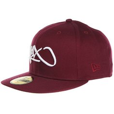 Бейсболка с прямым козырьком K1X Tag Logo 59/50 Burgundy