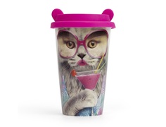 Стакан для кофе "cat" Mustard