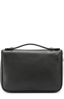 Кожаная борсетка на молнии Bally