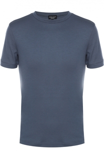 Кашемировая футболка с круглым вырезом Giorgio Armani