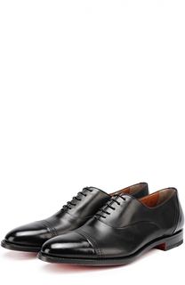 Классические кожаные оксфорды Santoni
