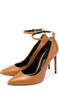 Кожаные туфли с ремешком на щиколотке Tom Ford