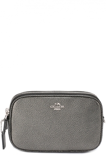 Кожаная сумка на молнии Coach